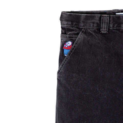 Polar Skate Co Big Boy Work Pants Washed Black POL-BBWP Degli Uberti